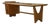 Coffee Table with Magazine Rack in Oak and Ceramic by Guillerme et Chambron for Votre Maison, 1950s For Sale
