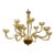 Large Murano Rostrada Chandelier in Amber and Clear For Sale