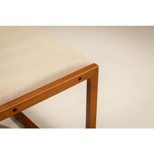 Vintage Italian Architectural Dining Chairs in Cherrywood, Italy, 1970s, Set of 6 For Sale - Image 12 of 13