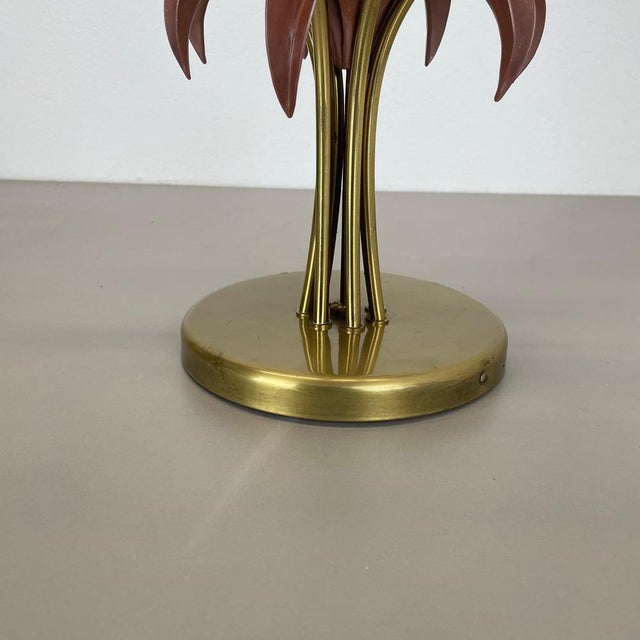 Italian Brass Theatre Ceiling Light in the style of Stilnovo, Italy, 1950s For Sale - Image 13 of 17