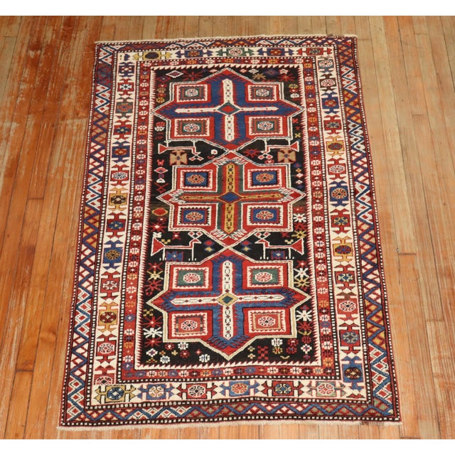 19th Century Antique Shirvan Rug - 3'4" X 5'4" For Sale - Image 10 of 10