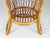 1960s Rush, Rattan and Blue Velvet Armchair, 1960s For Sale - Image 5 of 13