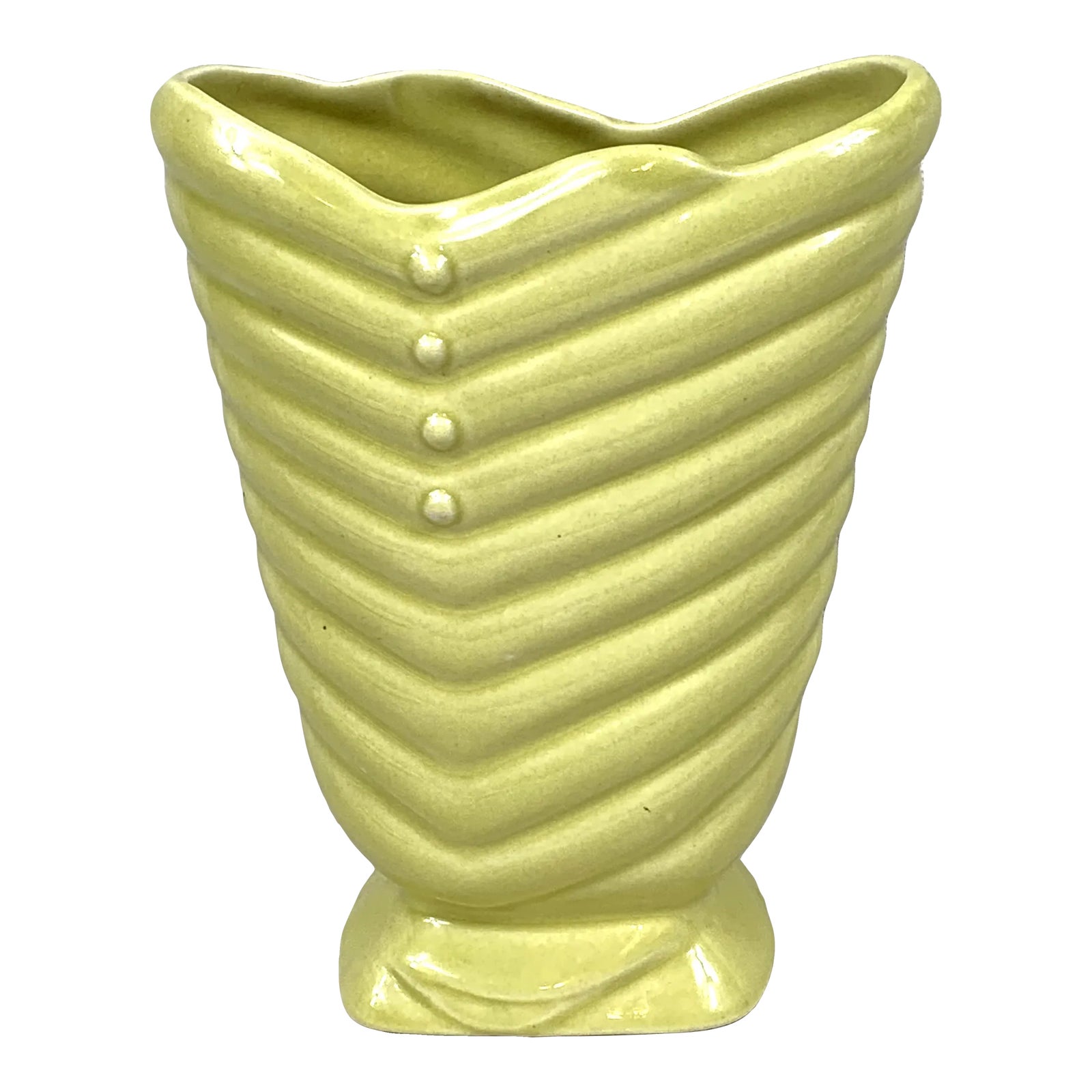 Vintage Yellow Vase Chairish