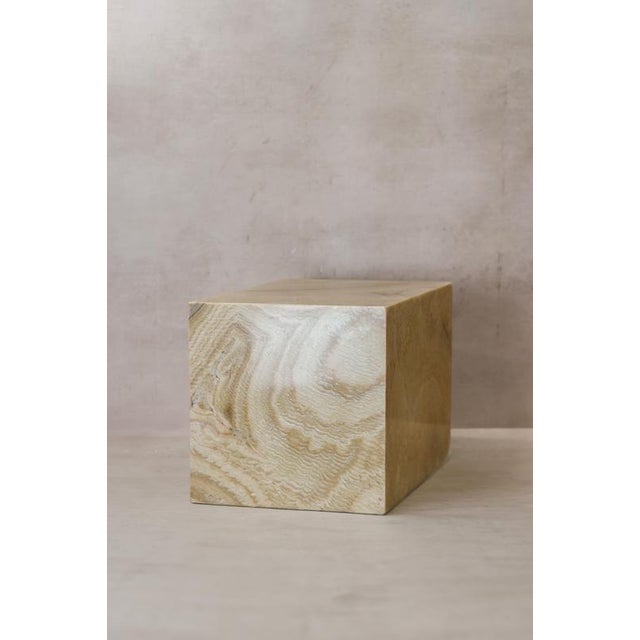 Sculptural Side Table in Onyx For Sale - Image 6 of 7