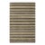 5x8 Multicolor Hand-Knotted Wool Grounded Earth Tones Striped Modern Carpet Rug For Sale