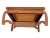 1910s Antique Coffee Table Solid Oak Center Drawer Bottom Shelf Bow Legs For Sale - Image 9 of 9