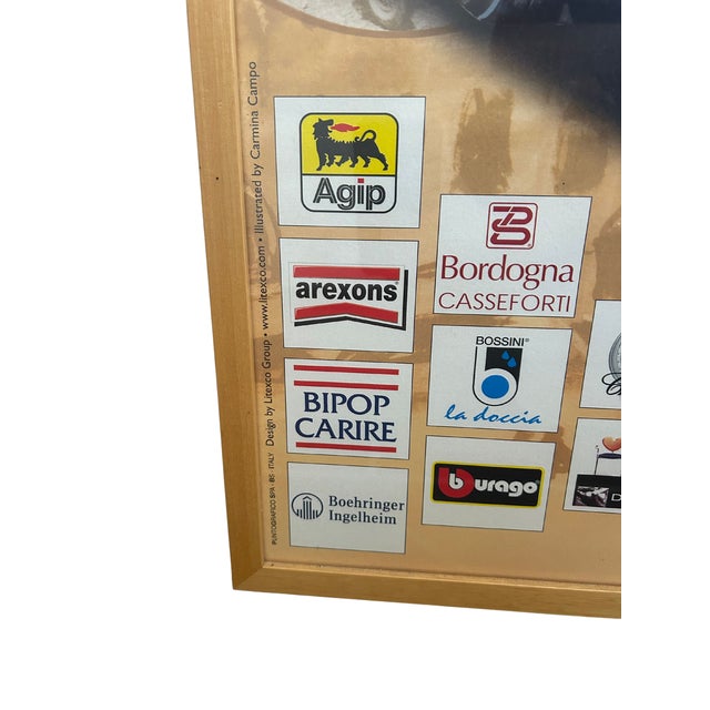 Illustration Official 2001 1000 Miglia Commemorative Race Poster, Framed For Sale - Image 3 of 6