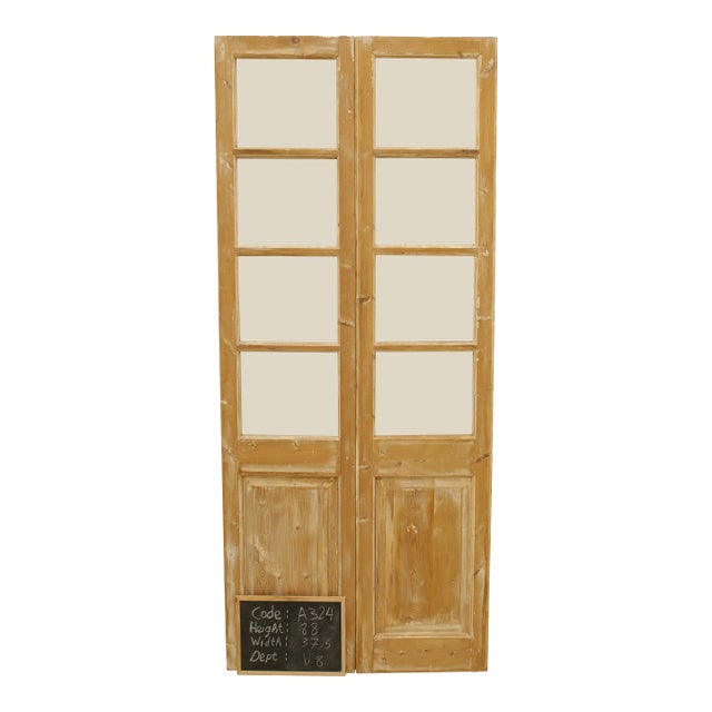 Late 19th Century Double French Glass Doors - a Pair For Sale