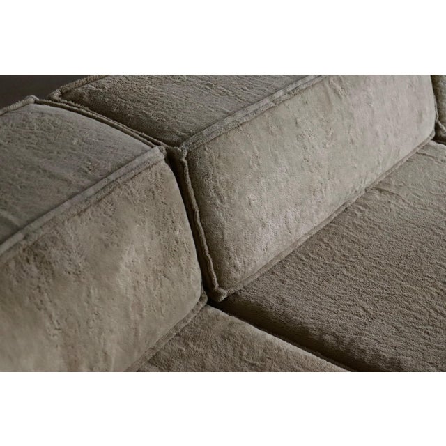Trio Modular Sofa in Beige Teddy by Team Form AG for Cor, 1970s, Set of 6 For Sale - Image 4 of 8