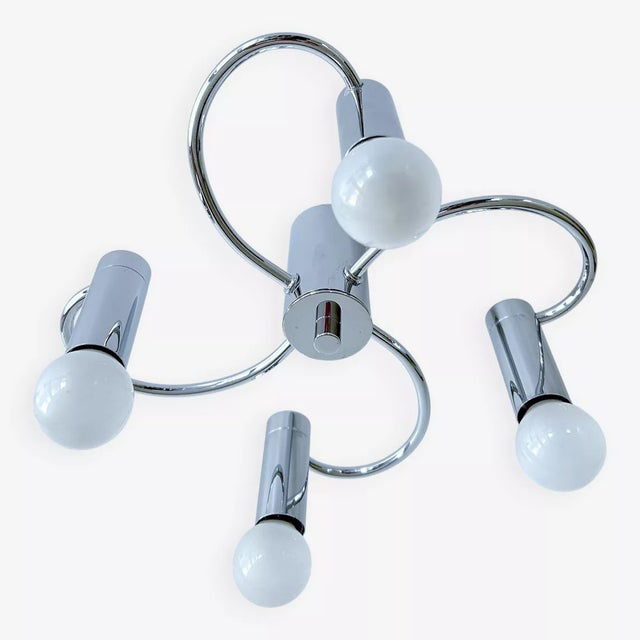 Vintage Helix Ceiling Light in Chrome from Cosack For Sale - Image 10 of 10