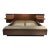 Custom Contemporary King Bed in Walnut Wood-Designed by Ambianic For Sale