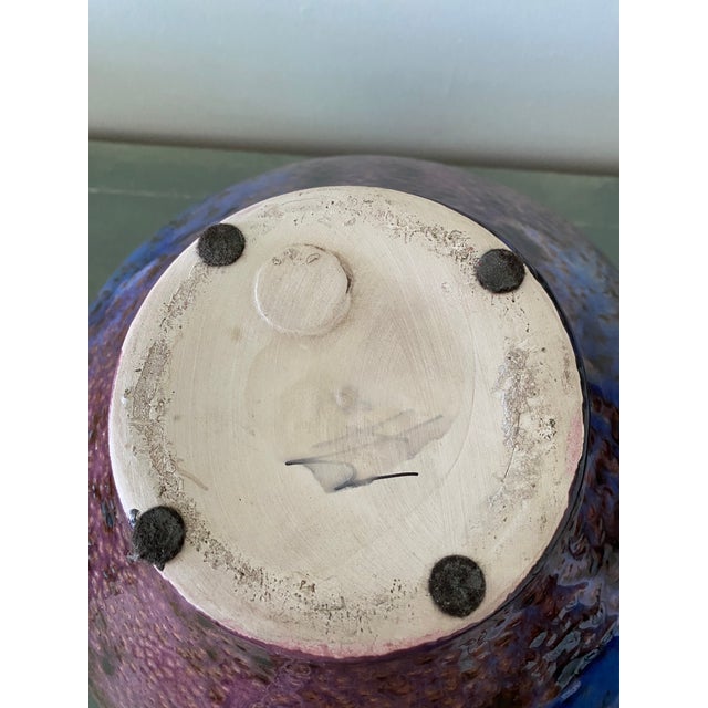 1980s Mark Hines Raku Lidded Pottery Vessel For Sale - Image 12 of 18