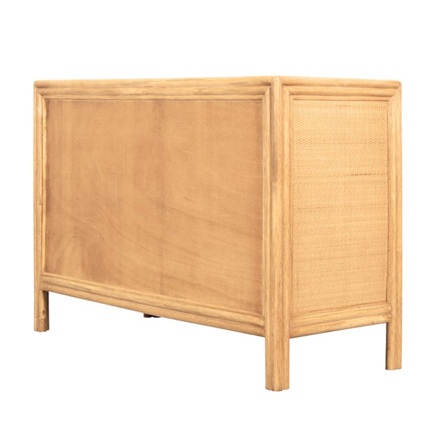 Wood Bermuda Six-Drawer Dresser - Natural For Sale - Image 7 of 9