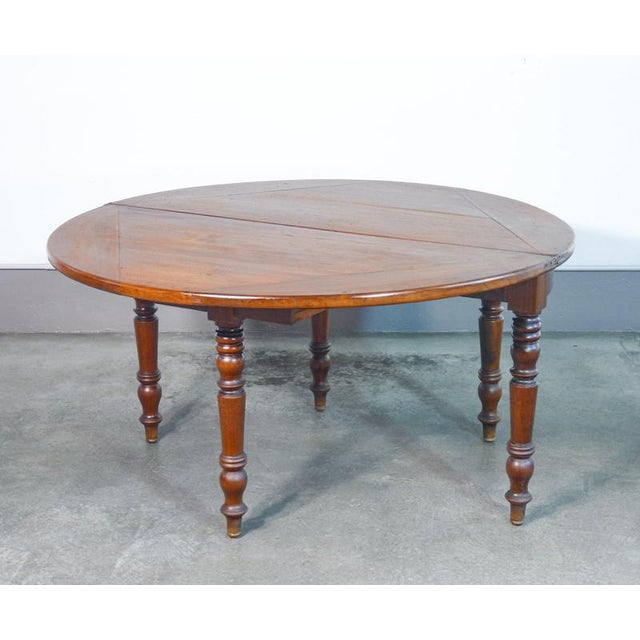 Half-Moon Opening Console Table in Walnut, 1800 For Sale - Image 13 of 18