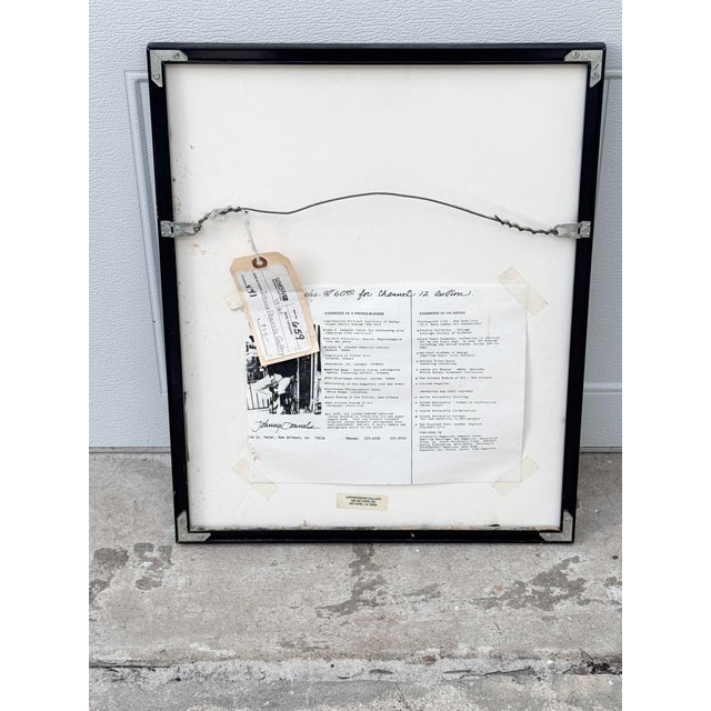 Mid 20th Century Vintage Framed Johnny Donnels Black and White Photograph For Sale - Image 5 of 7
