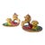 Vintage Mid-Century Modern, 1950s Italian Majolica Griffin Chambersticks, Hand-Painted Ceramic Pair For Sale