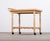 Charming Danish oak serving table from the 1960s, featuring a distinctive brutalist design and beautiful ceramic tiles....