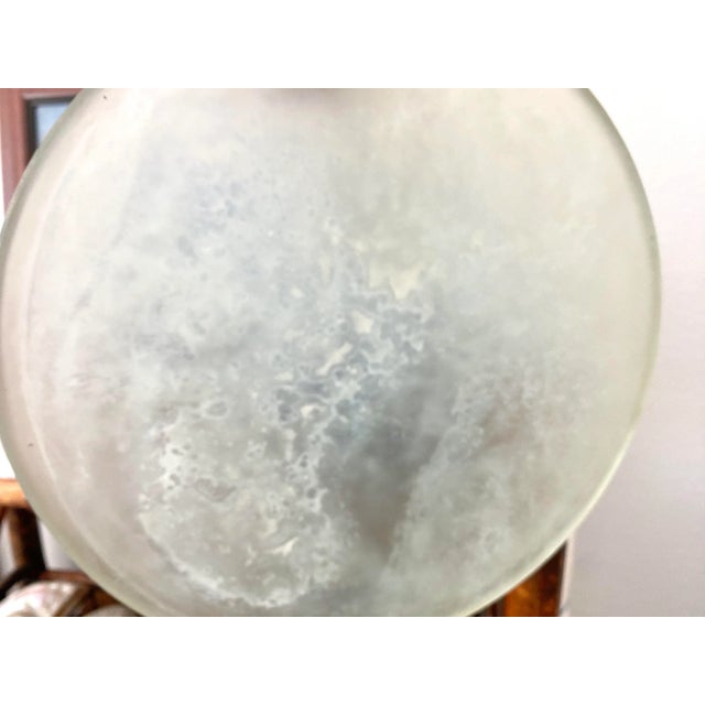 1950s Belgian Salvaged Porthole Glass Charger For Sale - Image 5 of 7