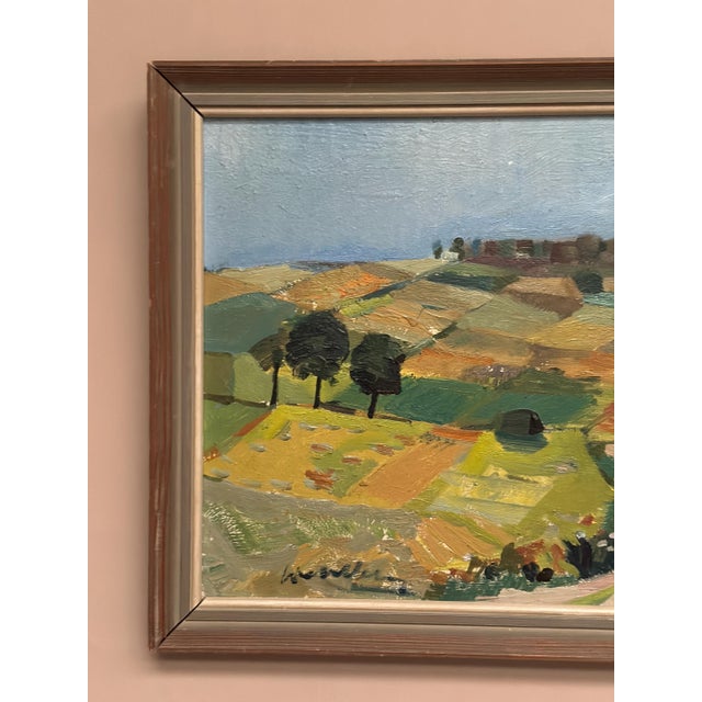 Tage Gavik, Landscape, 1950s, Oil Painting on Panel, Framed For Sale - Image 15 of 18