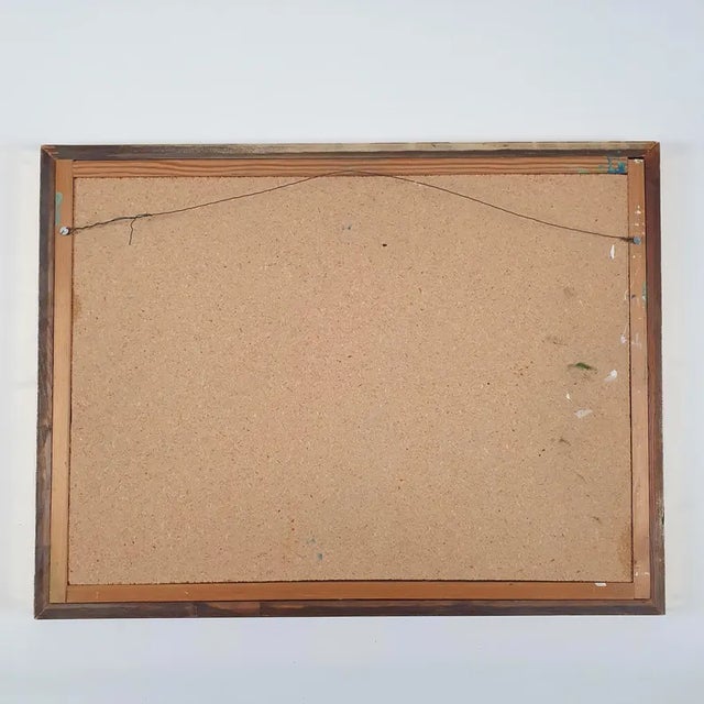 1978 Mid-Century Swedish Modernist Oil Painting by Fredrik Rohde For Sale - Image 17 of 18