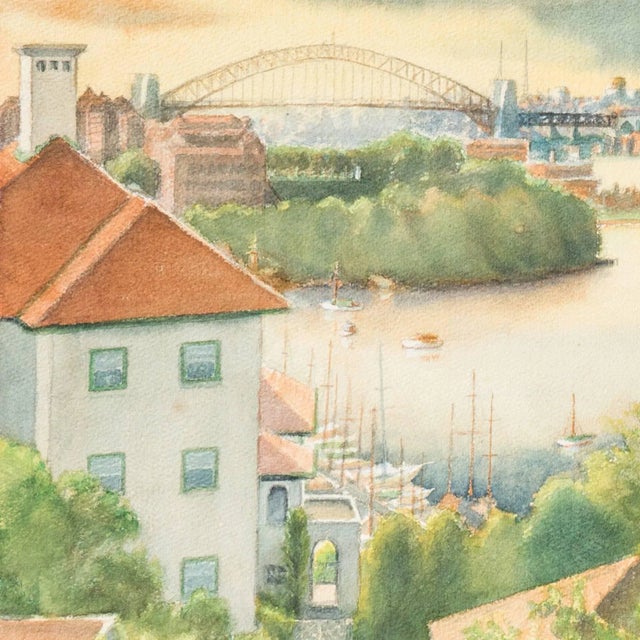 'Sydney, Australia From Darling Point' by Brett Hilder, 1961 For Sale - Image 4 of 8