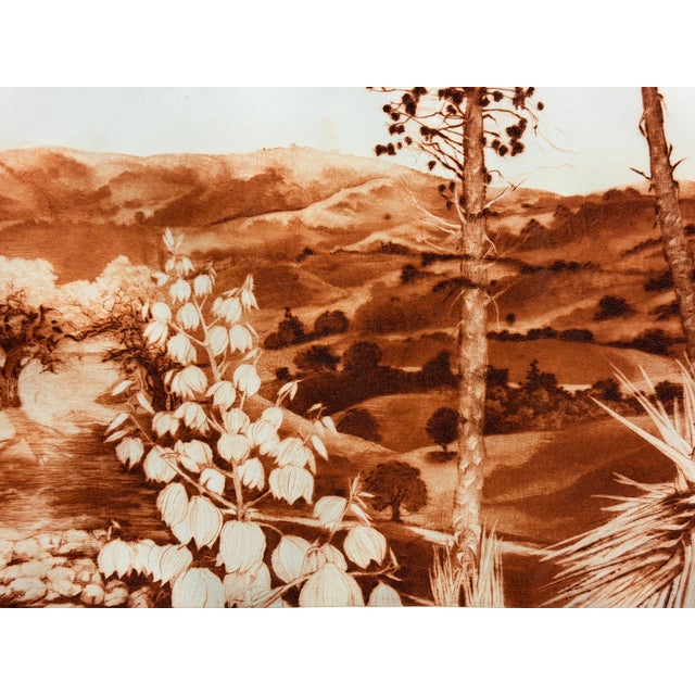 Paper G H Rothe Yuca Hand Signed Art Limited Edition Landscape 1982 For Sale - Image 7 of 7