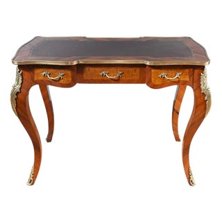 French Desk Empire Bureau Plat Kingwood For Sale