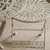 Folding Garden Seating Set with Openwork Ornamentation White Metal, Set of 3 For Sale - Image 13 of 15