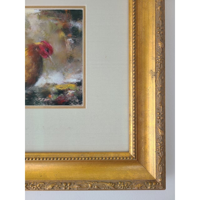 Ramon Kelley Original Pastel Painting Portrait of a Rooster For Sale In Los Angeles - Image 6 of 12