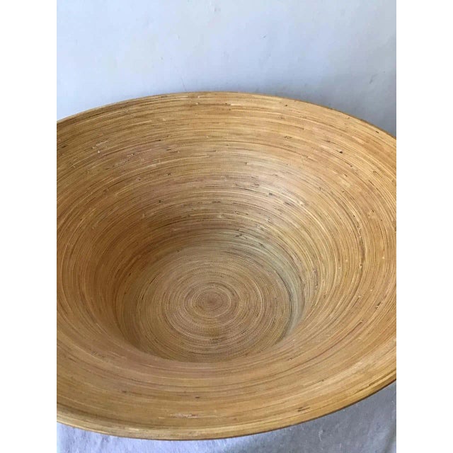1970s Bamboo Bowl For Sale - Image 5 of 10