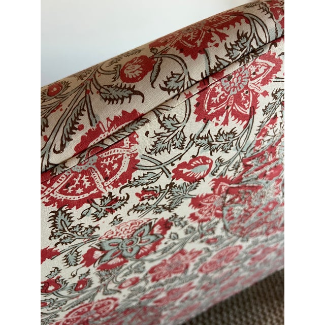 New Down-Filled Two Seater Sofa in Schumacher Kaya Medallion For Sale - Image 11 of 11