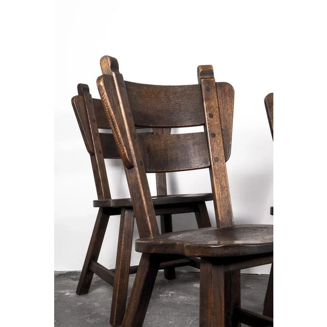 Oak Dining Chairs, 1960s, Set of 4 For Sale - Image 11 of 18