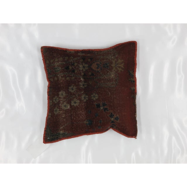 Rustic Leon Banilivi Persian Rug Fragment Pillow For Sale - Image 3 of 3