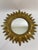 1960s Vintage 1960s French Style 16.5" Gilded Sunburst Wall Mirror For Sale - Image 5 of 17