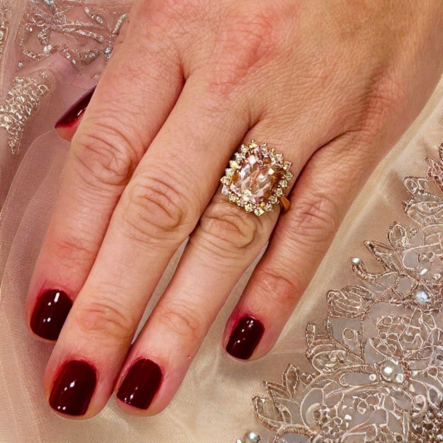 Tourmaline Rubellite Diamond Ring 14 kt 7.45 tcw Certified $5,950 013308 This is a One of a Kind Unique Custom Made...