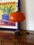 Orange Glass Table / Desk Lamp attributed to Oscar Torlasco for Lumi, 1960s For Sale - Image 9 of 18