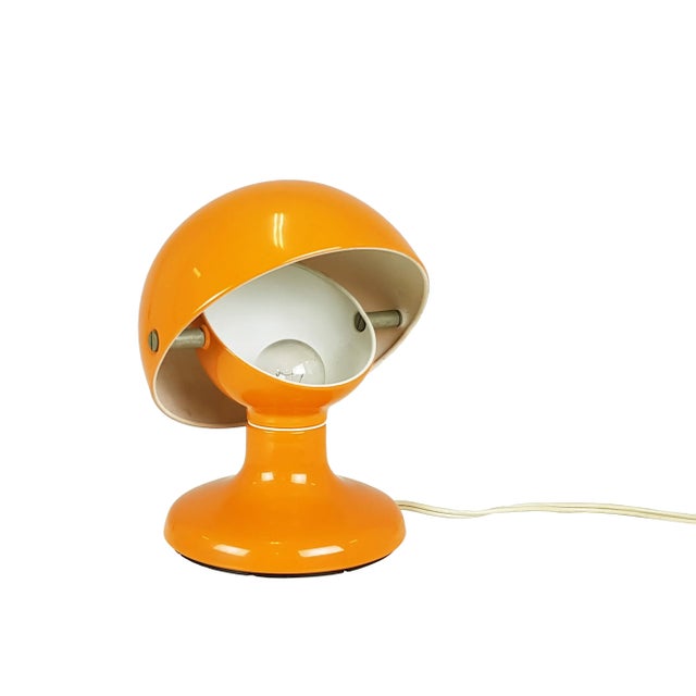 Orange Metal Jucker Table Lamp by Tobia & Afra Scarpa for Flos, 1960s For Sale - Image 9 of 9