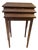 Antique Mahogany Nesting Tables With Dutch Marquetry For Sale