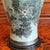 Large Japanese Celadon Blue and Gilt Peacock Vase Adapted Into a Lamp For Sale - Image 10 of 16