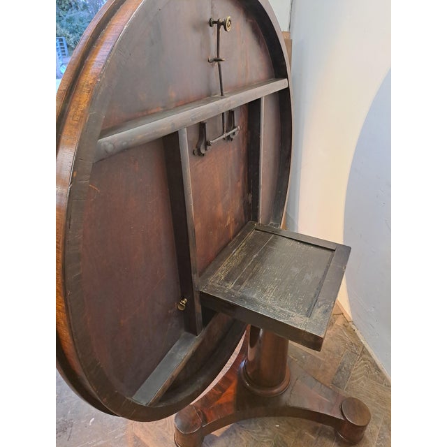 Brown Regency Rosewood Centre Table with Brass Inlay, 1820 For Sale - Image 8 of 10