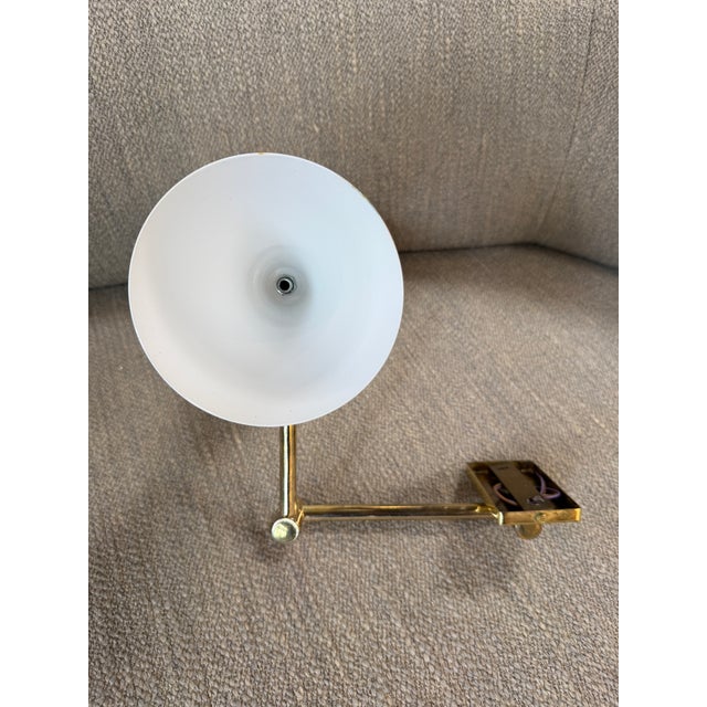 1960s Mid-Century Modern Brass Double Cone Wall Sconces - a Pair For Sale - Image 4 of 5