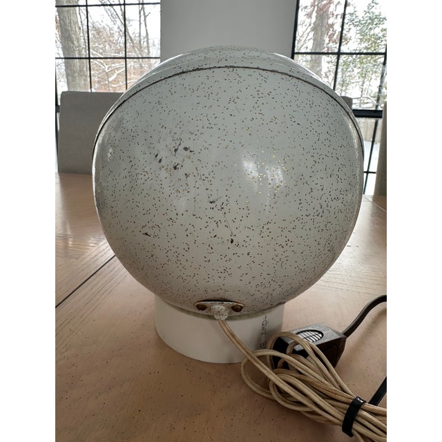 Metal Mid 20th Century Afco Spotlight Atomic Table Lamp Dome Globe Eyeball Light For Sale - Image 7 of 9