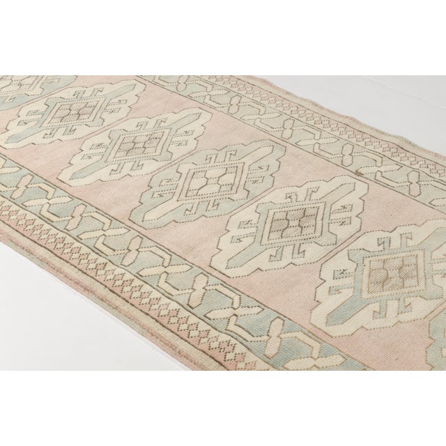 Oushak Vintage Handknotted Runner For Sale - Image 10 of 10