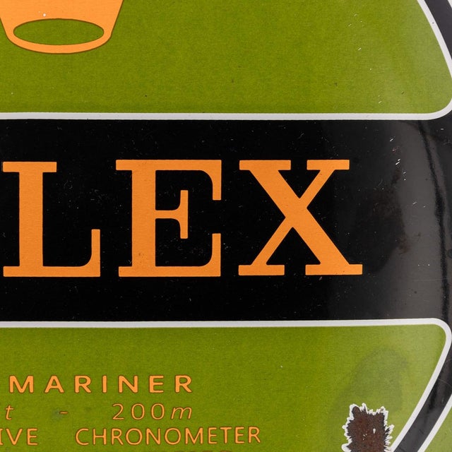 Rolex Submariner Advertising Sign in Enamel, 20th Century For Sale - Image 6 of 12