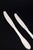 Evald Nielsen, two dinner knives. Model number 14. Elegant dinner knives in sterling silver and stainless steel. Model...