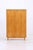 Vintage wardrobe with clean, straight lines and a classic tapered base. The interior is well-organized with several...