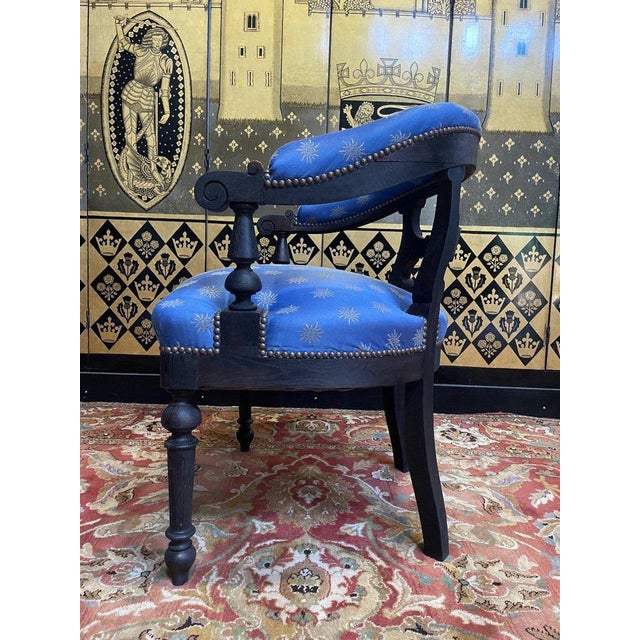 Napoleon III Louis Philippe Office Armchair For Sale - Image 10 of 11