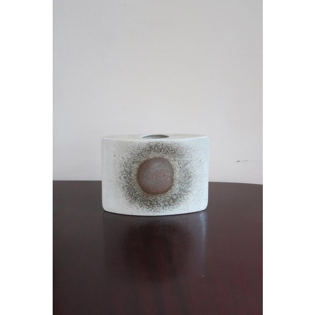 Modernist Pebble Bud Vase in Porcelain from Virebent, France, 1970s For Sale - Image 10 of 10
