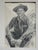 PENCIL DRAWING Western Cowboy Art Original Vintage Signed Daria Kingman For Sale - Image 10 of 10