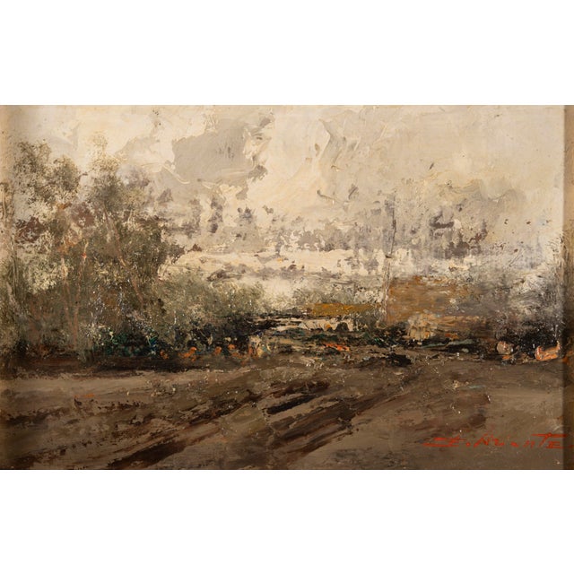 Ezelino Briante, In the Open Countryside, Oil Painting For Sale - Image 4 of 17